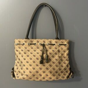 DOONEY & BOURKE black signature canvas bag